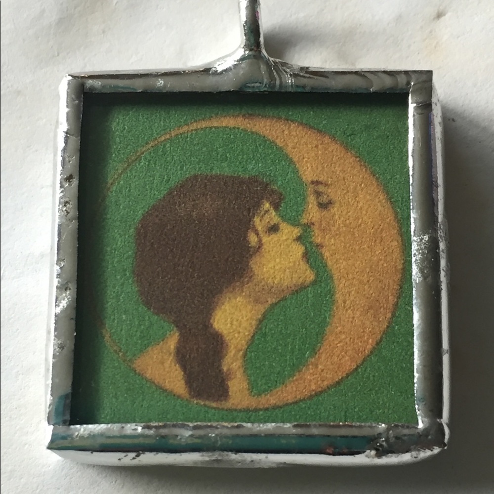 Spell witchy pendant Man Moon Luna Lunar G…